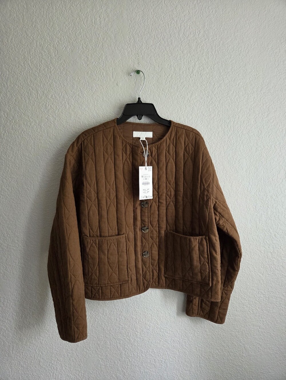 New ZARA quilted Jacket With Pockets